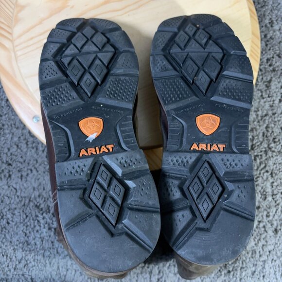 Ariat Groundbreaker Work Boots Mens Size 13 Extra Wide Brown Leather Western - Picture 9 of 9